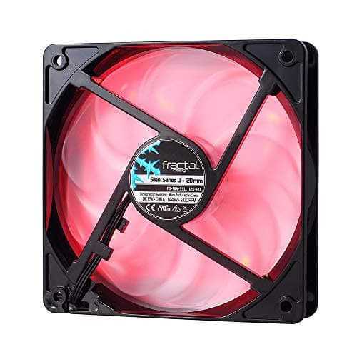 Fractal Design Silent LL 120mm Black Red 41.8 CFM image
