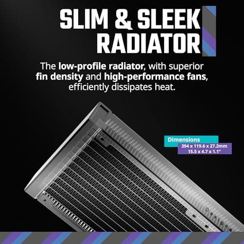 Cooler Master MasterLiquid Water 360mm Atmos 70.7 CFM Black image