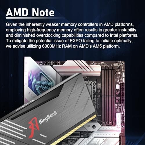 KINGBANK DDR5 Soarblade Heatsink UDIMM 6400MHz - 32GB (16Gx2) Grey image