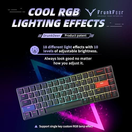 DrunkDeer G65 RGB Wired Mechanical Gaming Keyboard image