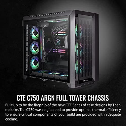 Thermaltake CTE C750 ARGB ATX Full Tower Black Tempered Glass Side Panel image