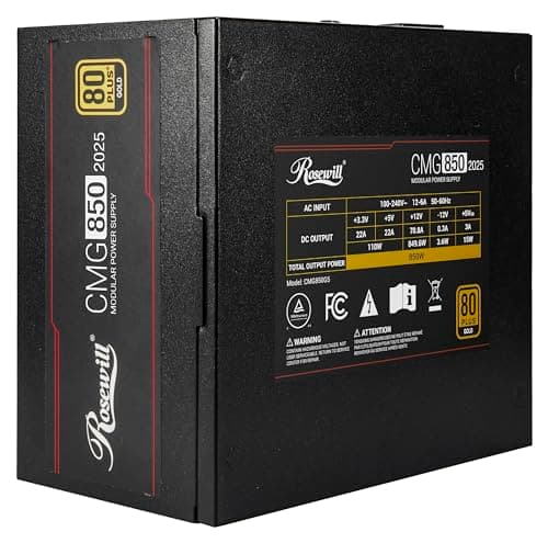 Rosewill CMG850G5 850W Fully Modular 80+ Gold Certified ATX image