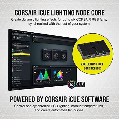 Corsair iCUE SP140 RGB Elite 140mm White RGB PWM 68.11 CFM 2-Pack image