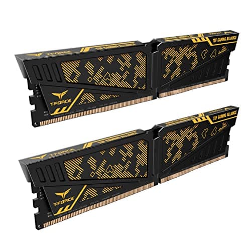 TEAMGROUP T-Force Vulcan TUF Gaming Alliance Gold / Black DDR4-3200 CL16 16GB (2x8GB) image