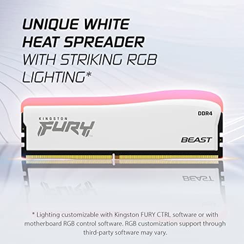 Kingston Fury Beast RGB Special Edition White DDR4-3600 CL18 32GB (2x16GB) image