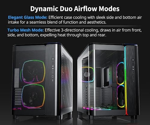 Montech KING 95 PRO ATX Mid Tower Black Tempered Glass Side Panel image