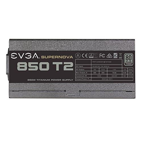 EVGA SuperNOVA 850 T2 850W 80+ Titanium Certified Fully Modular image