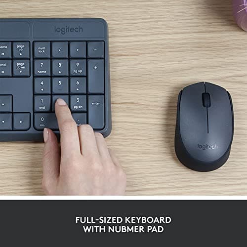Logitech MK235 Wireless Standard Keyboard With Optical Mouse image