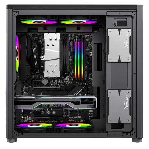GameMax MeshBox Pro ATX Mid Tower Black Mesh Side Panel and USB 3.2 Gen 2 Type-C / USB 3.2 Gen 1 Type-A image