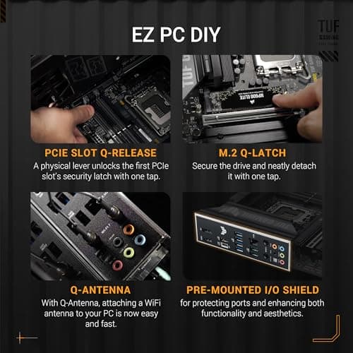 Asus B860M TUF GAMING PLUS WIFI DDR5 Micro ATX image