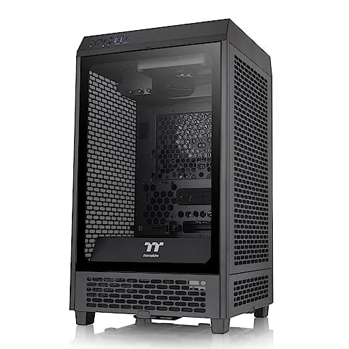 Thermaltake The Tower 200 Mini-ITX Tower Black with Tempered Glass Side Panel and USB 3.2 Gen 2 Type-C main image