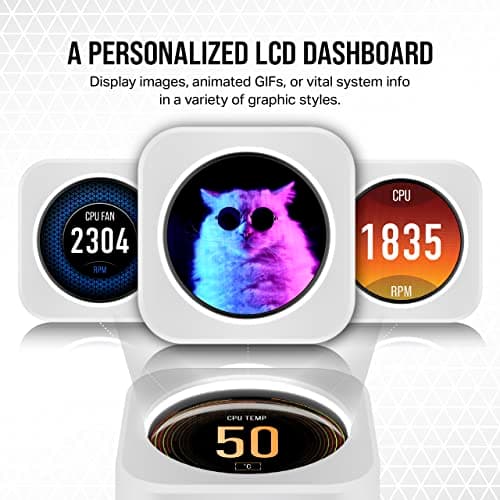 Corsair iCUE H150i ELITE LCD XT Water 360mm White / Gray image