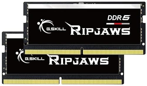 G.Skill Ripjaws Black / Silver DDR5-4800 SODIMM CL34 32GB (2x16GB) image