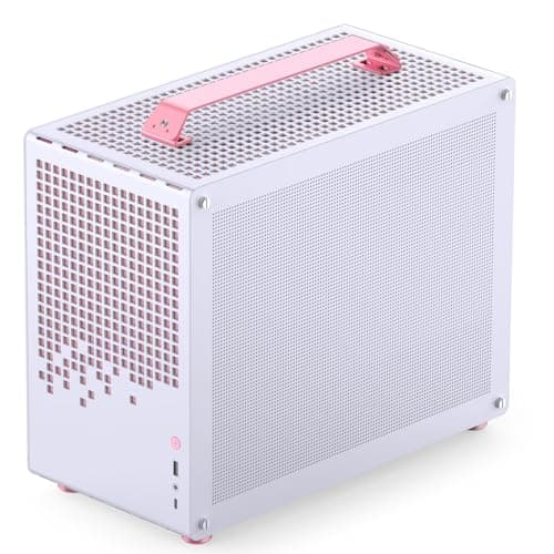 Jonsbo Jonsplus Z20 Micro ATX Desktop Pink / White with Tempered Glass Side Panel and USB 3.2 Gen 2 Type-C, USB 3.2 Gen 1 Type-A image