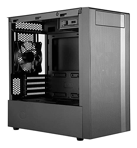 Cooler Master MasterBox NR400 (w/ODD) Micro ATX Mid Tower Black Tempered Glass Side Panel USB 3.2 Gen 1 Type-A image
