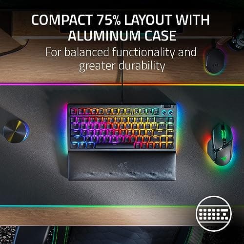 Razer BlackWidow V4 75% RGB Wired Mini Gaming Keyboard image