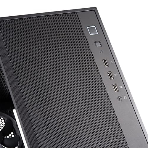 Silverstone FARA R1 PRO V2 ATX Mid Tower Black with Tempered Glass Side Panel and USB 3.2 Gen 1 Type-A, USB 2.0 Type-A image