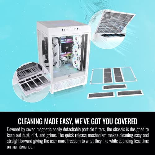 Thermaltake The Tower 500 ATX Mid Tower White Tempered Glass image