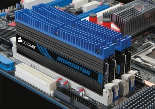 Corsair Dominator Black / Blue DDR3-1600 CL8 8GB (4x2GB) image