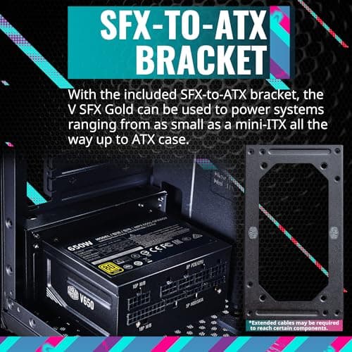 Cooler Master V650 SFX 650W Fully Modular 80+ Gold Certified image