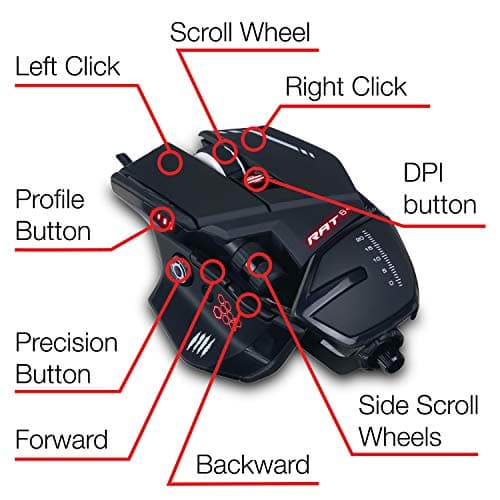 Mad Catz The Authentic R.A.T 6+ Wired Optical Mouse image