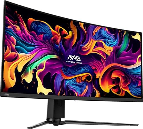 MSI MAG 341CQP 34" 3440x1440 175Hz QD-OLED Curved Monitor image