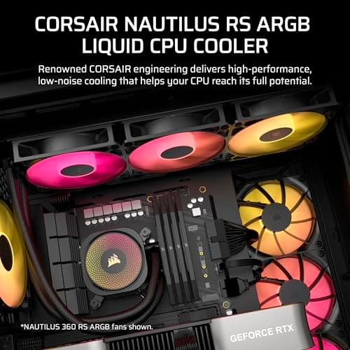 Corsair NAUTILUS RS Water 240mm ARGB 74.37 CFM Black image