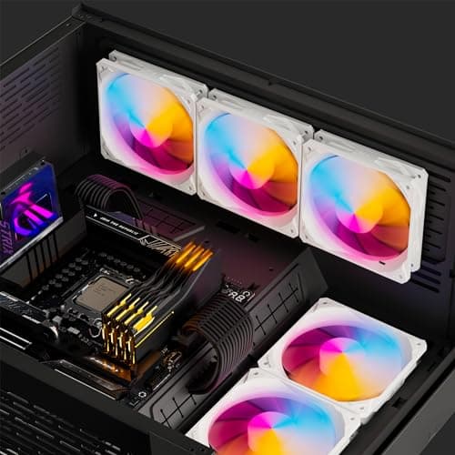 upHere NT1207 120mm White PWM ARGB 5-Pack image