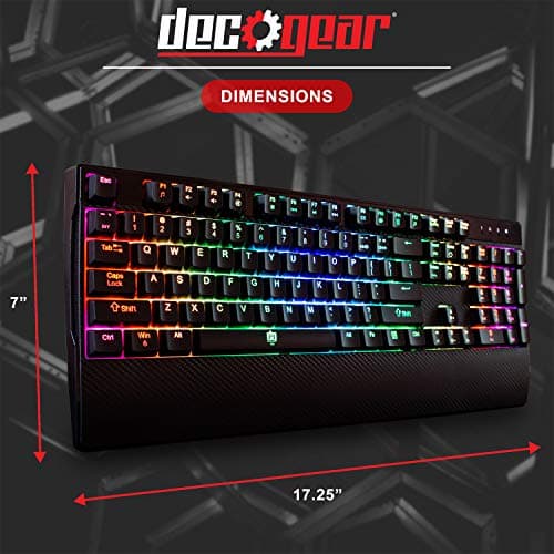 Deco Gear DGMECHBRD100 RGB Outemu Blue Wired Gaming Keyboard image