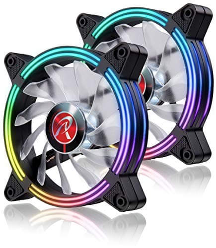 RAIJINTEK IRIS 120mm White / Black PWM Addressable RGB 2-Pack image