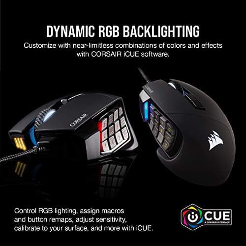 Corsair SCIMITAR RGB ELITE Wired Gaming Mouse - Black image