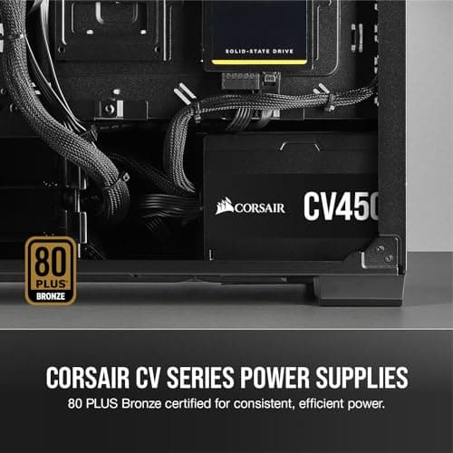 Corsair CV450 Black 450W Non-Modular 80+ Bronze Certified ATX image