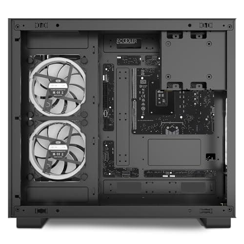 PC Cooler C3 T500 ARGB ATX Mid Tower Black Tempered Glass Side Panel, USB 3.2 Gen 2 Type-C, USB 3.2 Gen 1 Type-A image