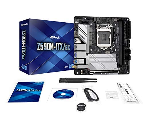 ASRock Z590M-ITX/ax LGA 1200 Mini ITX Intel Motherboard image