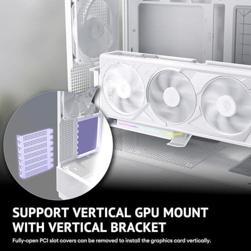 Antec FLUX ATX Mid Tower White / Brown with Tempered Glass Side Panel and USB 3.2 Gen 2 Type-C, USB 3.2 Gen 1 Type-A image