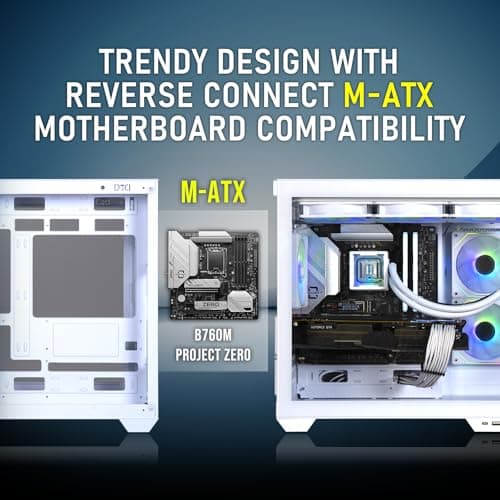 BitFenix TRITON ATX Mid Tower Black with Tempered Glass Side Panel and USB 3.2 Gen 2 Type-C, USB 3.2 Gen 1 Type-A image