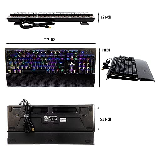 YEYIAN Flare 2000 RGB Outemu Red Wired Gaming Keyboard image