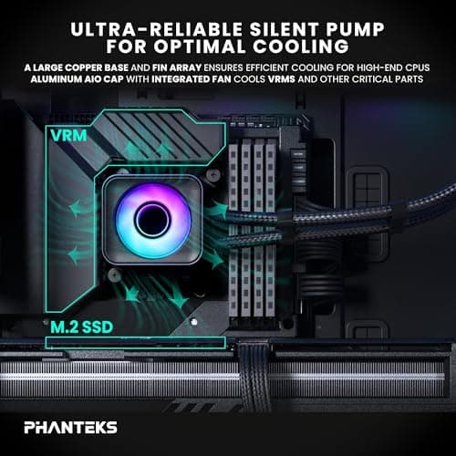 Phanteks Glacier One D30 X2 72.72 CFM Water 360mm Black image