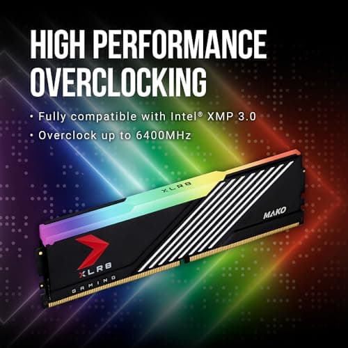 PNY XLR8 Gaming MAKO EPIC-X RGB Black DDR5-6000 CL40 32GB (2x16GB) image