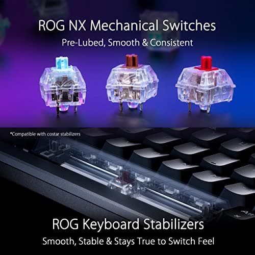 Asus ROG Azoth RGB Bluetooth/Wireless/Wired Mini Mechanical Gaming Keyboard image