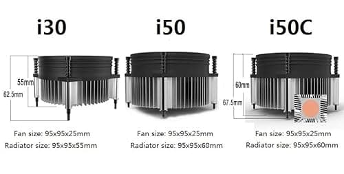 Cooler Master i50 Air 60mm 34.1 CFM Black / Silver image