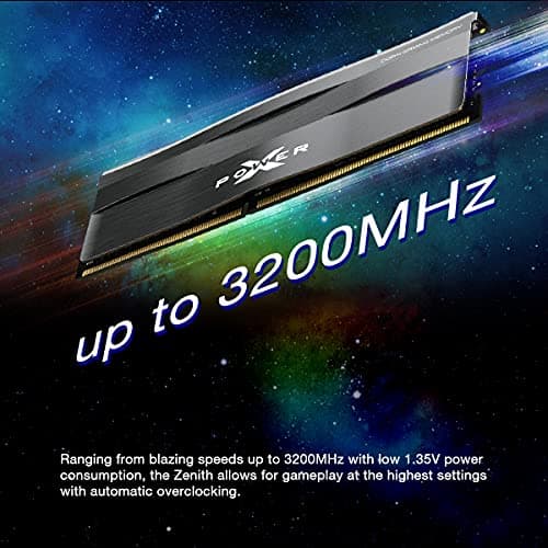 Silicon Power XPOWER Zenith Gaming Black / Silver DDR4-3200 CL16 16GB (2x8GB) image