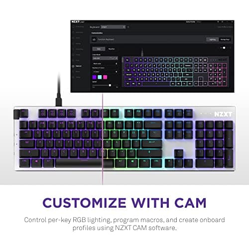 NZXT Function MiniTKL RGB Wired Gateron Red Mechanical Gaming Keyboard image
