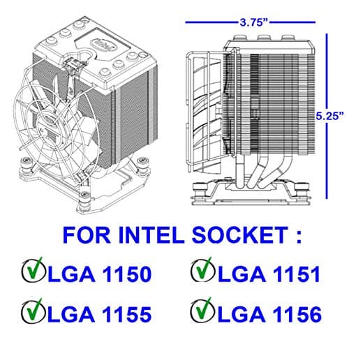 Intel BXXTS100H Air 130mm image