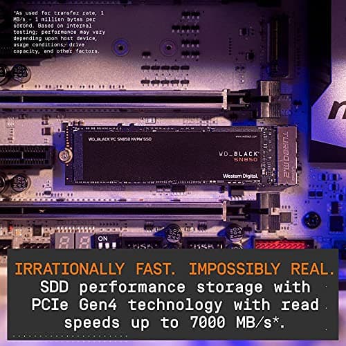 Western Digital Black SN850 2TB SSD M.2 PCIe 4.0 NVMe image