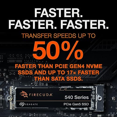 Seagate FireCuda 540 2TB M.2 SSD PCIe 5.0 NVMe image