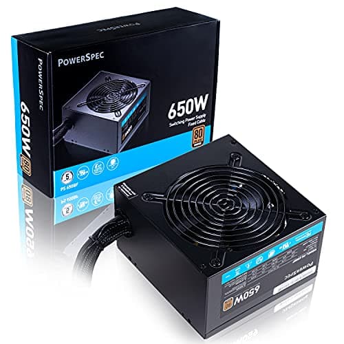 PowerSpec PS 650BF Black 650W Non-Modular 80+ Bronze image