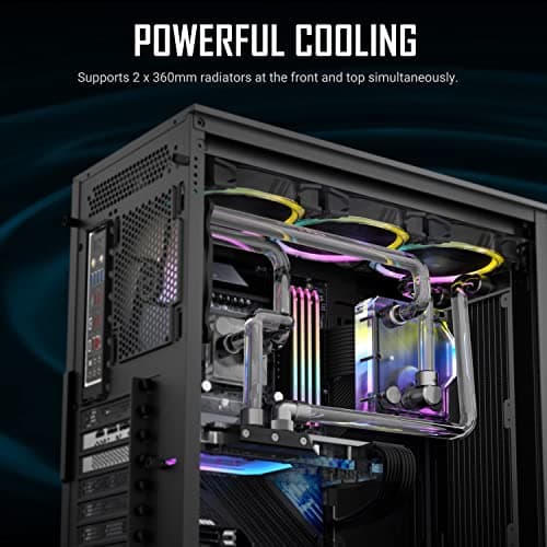 Antec AX90 ATX Mid Tower Black with Tempered Glass Side Panel and USB 3.2 Gen 1 Type-A, USB 2.0 Type-A image