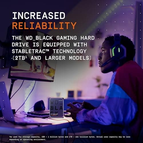 Western Digital WD_BLACK 8TB 3.5" HDD 7200RPM SATA image