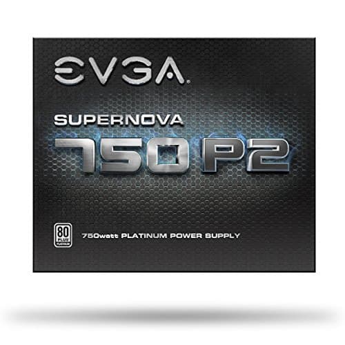 EVGA SuperNOVA 750 P2, 80+ PLATINUM 750W, Fully Modular , EVGA ECO Mode, 10 Year Warranty , Includes FREE Power On Self Tester Power Supply image